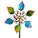 75"H Mystical Leaves Wind Spinner