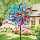 75"H Colorful Bows Wind Spinner