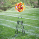 Wind Spinner Trellis: Orange Flower