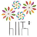 75"H Colorful Filigree Leaves Wind Spinner