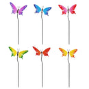 Pollinator Garden Stake, Metal Bouncing Butterfly, 28"H, Asst of 6, CDU