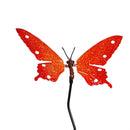 Pollinator Garden Stake, Metal Bouncing Butterfly, 28"H, Asst of 6, CDU