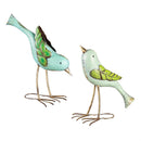 Metal Leaf Birds, Set of 2