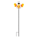 55"H Yellow Bug Wind Spinner
