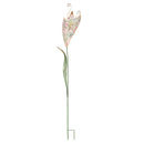 65"H Metal Statement Garden Stake, Blooming Iris