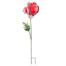54"H Metal Statement Garden Stake, Blooming Peony