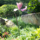 48"H Metal Statement Garden Stake, Blooming Crocus