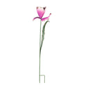 48"H Metal Statement Garden Stake, Blooming Crocus