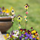Cottage Garden, Birdhouse Plant Pick, 19"H, CDU