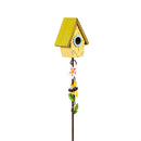 Cottage Garden, Birdhouse Plant Pick, 19"H, CDU