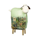 Metal Sheep Statuary, Light Green