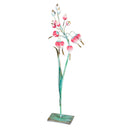 Metal Pink Flower Statuary