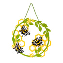 Laser Cut Metal Bee & Honeycomb Hanging Garden Décor, Set of 2