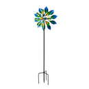 72" H Triple Layer Multi Color Wind Spinner