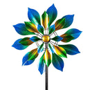 72" H Triple Layer Multi Color Wind Spinner