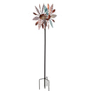 75"H Copper Fan Wind Spinner