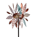 75"H Copper Fan Wind Spinner