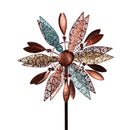 75"H Copper Fan Wind Spinner