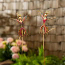 36"H Metal Garden Stake, Dancing Fairies, In CDU