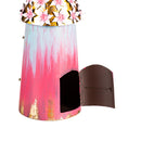 Flower Roof Decorative Metal Bird House, Large