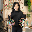 Pollinator Garden D√©cor, Rustic Friends Hand Painted Outdoor Hanging D√©cor, 10"D, Set of 2