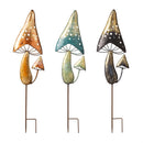 36"H Metal Garden Stake, Mystic Mushroom, In CDU