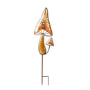 36"H Metal Garden Stake, Mystic Mushroom, In CDU