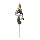 36"H Metal Garden Stake, Mystic Mushroom, In CDU