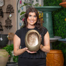11" Gold Metal Garden Décor