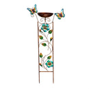 Metal Trellis Bird Bath, Butterfly
