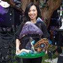 Evergreen Statuary,Mystic Moon Fairy Mushroom Statue,18x7.5x19.75 Inches