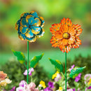 Gerbera Flower Metal Garden Stake, 32", CDU
