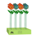 Gerbera Flower Metal Garden Stake, 32", CDU