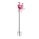 Metal Wind Spinner, Spinning Flamingo, 63"H