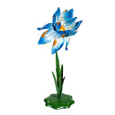 What She Shed Garden Statue, Metal Blue and Orange Flower, 32"H, Asst of 2