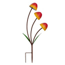Garden of Wonder Garden Stake, Metal Trio Mushroom, 23", CDU
