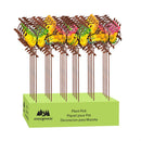 Round Butterfly Metal Plant Pick, 16", CDU