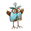 Garden of Wonder Garden Statue, Metal Mini Owls Statue, 8"H