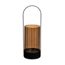 Amber Glass & Metal Lantern, Set