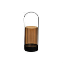 Amber Glass & Metal Lantern, Set