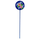 Vibrant Hand-Painted Floral Plant Pick with Bucket Display Program