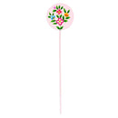 Vibrant Hand-Painted Floral Plant Pick with Bucket Display Program