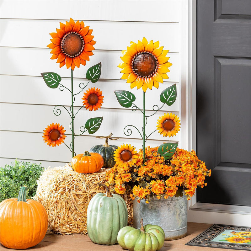 Sunflower Metal Garden Stake, 36"H