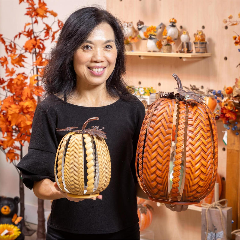 Nesting Pumpkins Statue, 16"H, Set