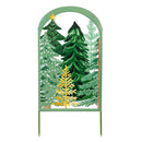 Holiday Poinsettia Garden Stake, Metal Garden Stake, Poinsettia Greenery, 29"H, Asst of 2