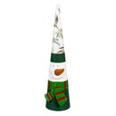 Shades of Emerald Garden Statue, Metal Statue, Santa and Snowman, 18.7"H, Set of 2
