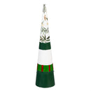 Shades of Emerald Garden Statue, Metal Statue, Santa and Snowman, 18.7"H, Set of 2