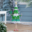 Baking Spirits Bright Garden Statue, Metal Statue, Green Tree, 30.5"H