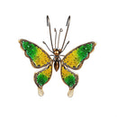 Pollinator Garden Plant Support & Accessories, Metal & Beaded Glass Butterfly Pot Hugger, Set of 24