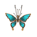 Pollinator Garden Plant Support & Accessories, Metal & Beaded Glass Butterfly Pot Hugger, Set of 24